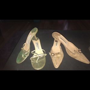 Jimmy choo and monolo Blahnik shoes